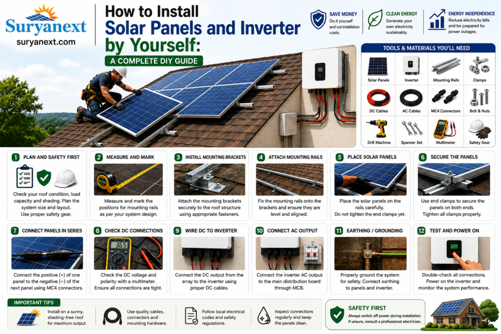 How to Install Solar Panels and Inverter by Yourself A Complete DIY Guide